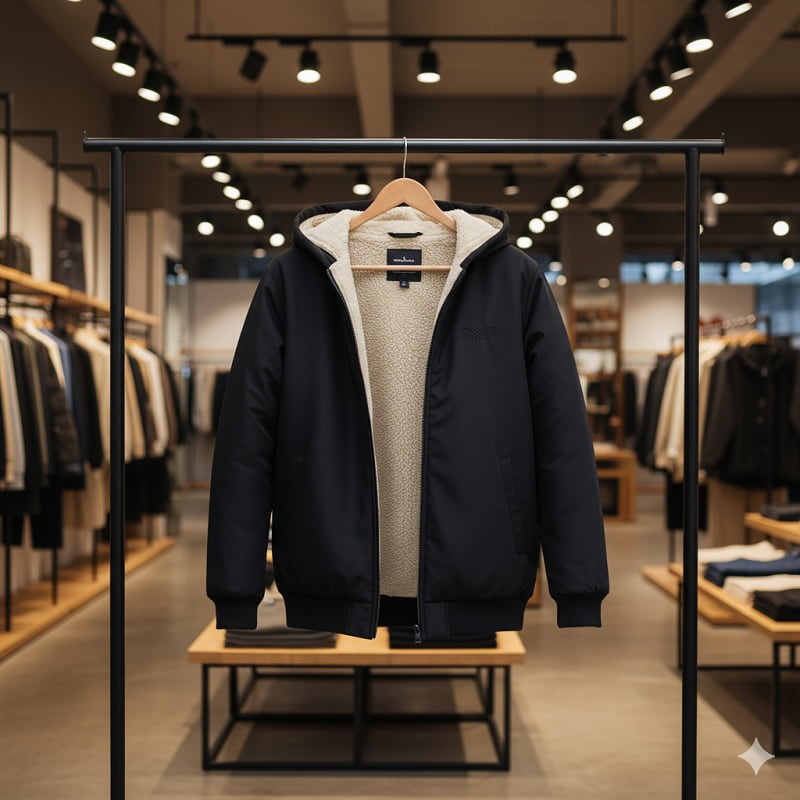 کاپشن مردانه داخل تمام خز مدل Adidas