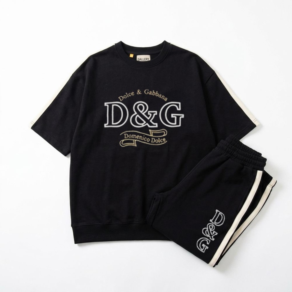 ست تیشرت و شلوار مردانه بنگال کش مدل D&G