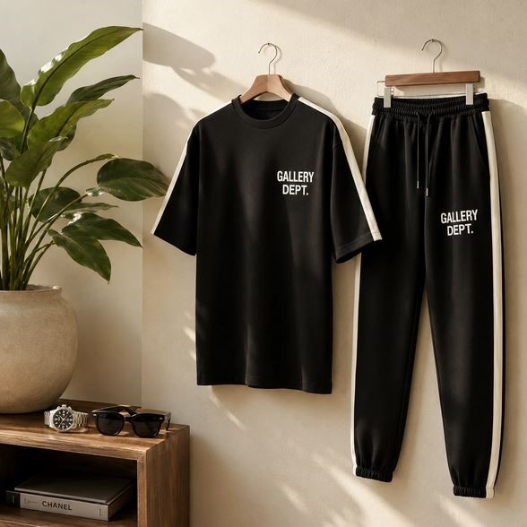 ست تیشرت و شلوار مردانه بنگال کش مدل Gallery Dept