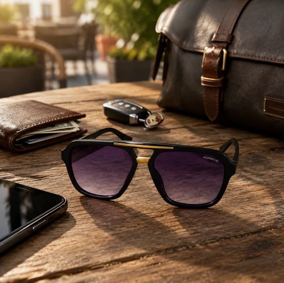 عینک آفتابی مردانه فریم کائوچو Porsche Design