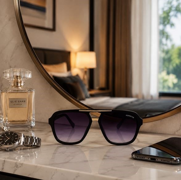عینک آفتابی مردانه فریم کائوچو Porsche Design