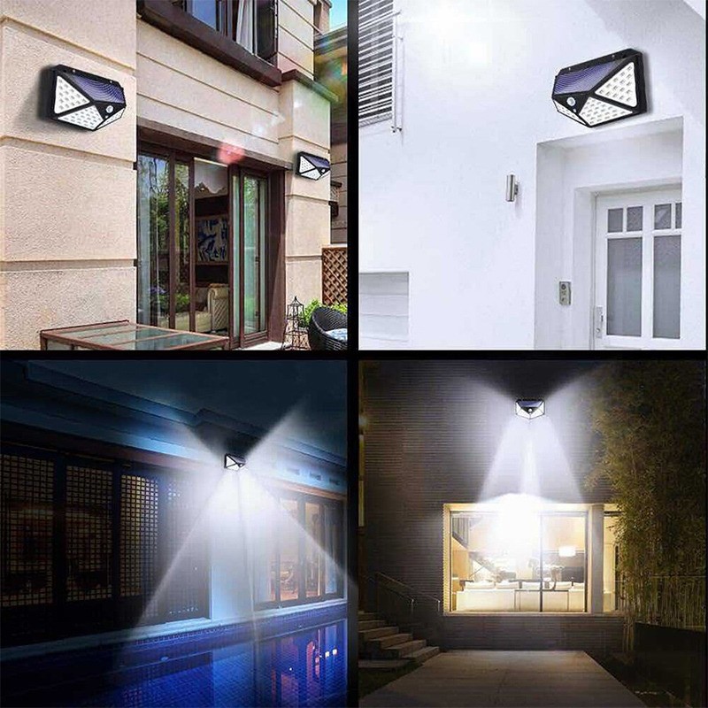 چراغ دیواری خورشیدی Solar Plus مدل 100 LED